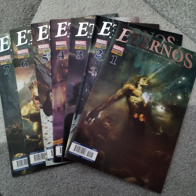 Eternos, de Gaiman y Romita Jr, completa en grapa