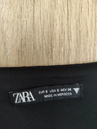 Crop top corset negro · Zara · S · Mujer (nuevo)