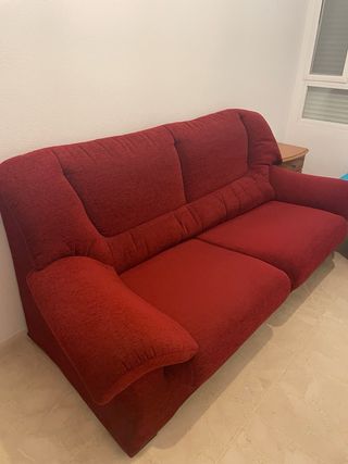 Sofá rojo - 2 plazas