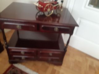 Mueble TV madera 2 cajones y bureau inferior