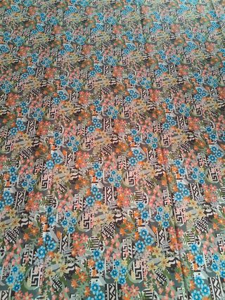 Tela algodón suave multicolor