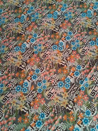 Tela algodón suave multicolor