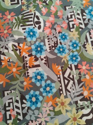 Tela algodón suave multicolor