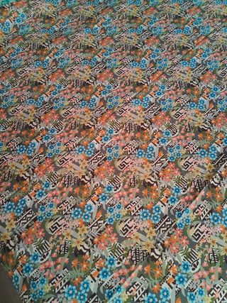 Tela algodón suave multicolor