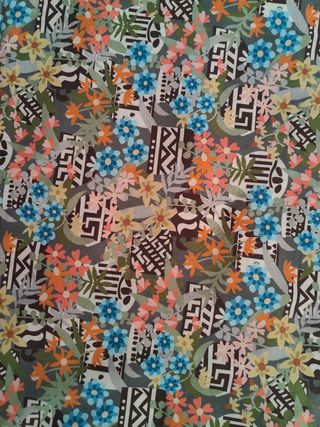 Tela algodón suave multicolor