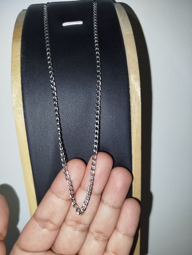Collar de cadena delgada acero inoxidable