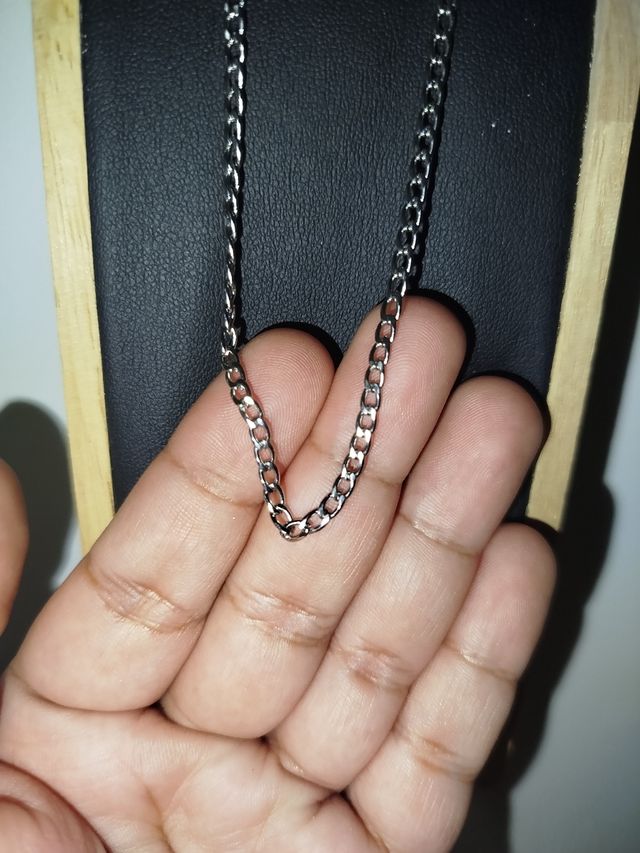 Collar de cadena delgada acero inoxidable