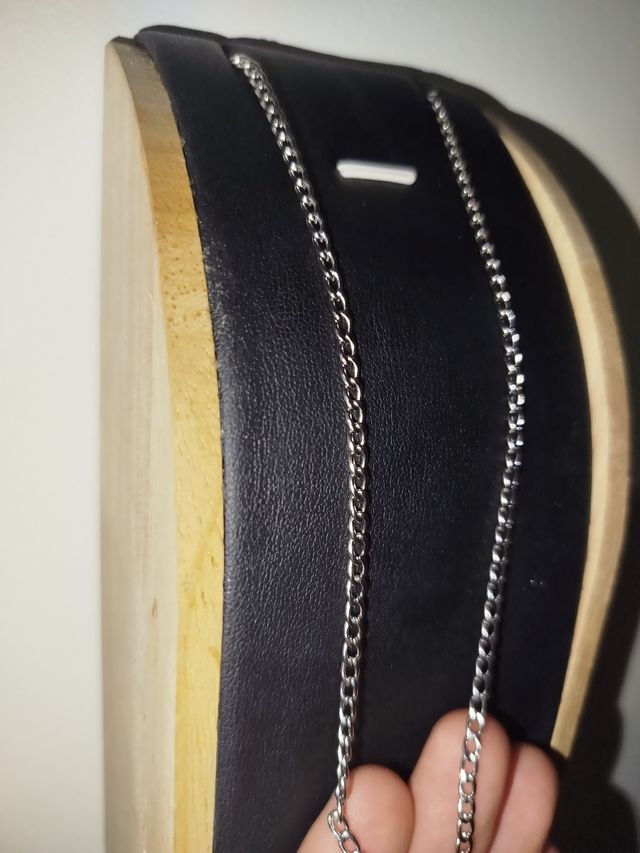 Collar de cadena delgada acero inoxidable