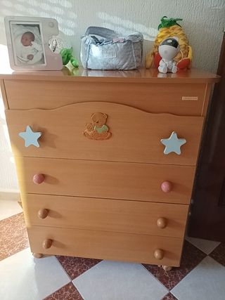 Cajonera bebé - Mueble madera infantil