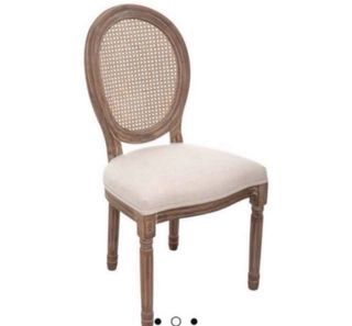 Sillas Comedor Madera Ratan Beige