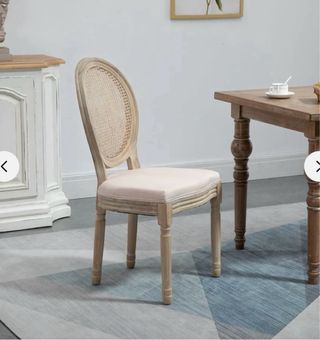 Sillas Comedor Madera Ratan Beige