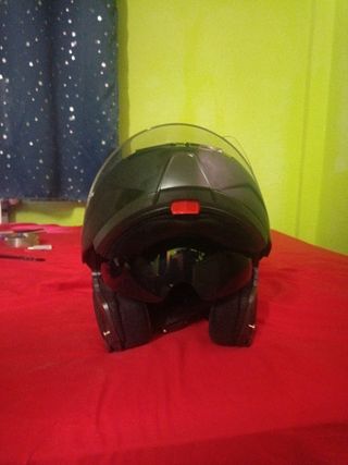 Casco moto LS2 negro mate