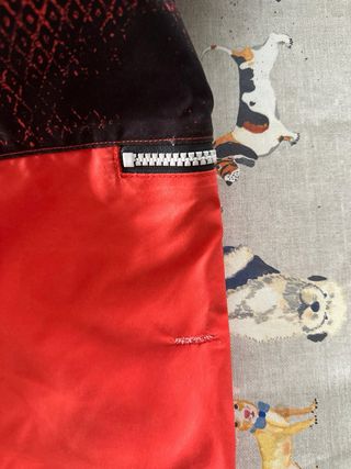 Bañador Quicksilver Talla 34 - Naranja y Negro