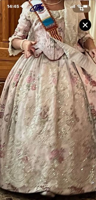 Vestido Fallera Mayor infantil niña: Talla 8-11 