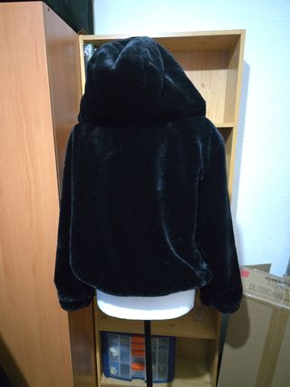 Chamarra Stradivarius negra - Talla S