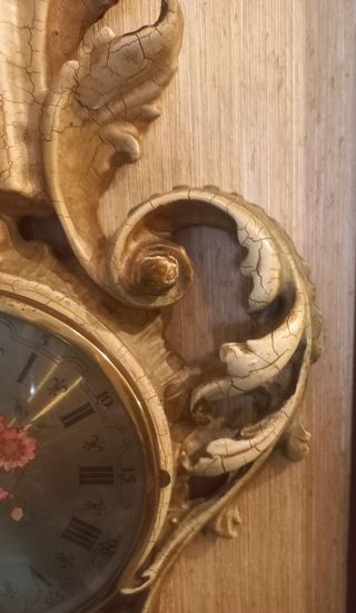 Orologio da parete in legno vintage anni 60