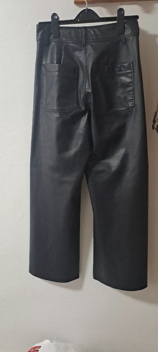 Pantalones Culotte Piel Sintética
