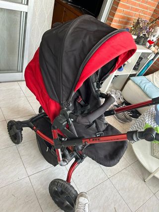 Carrito bebé JANE rojo - capazo