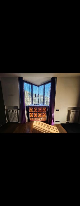 Cortina terciopelo morada - Elegante