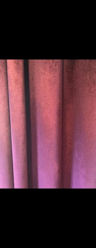 Cortina terciopelo morada - Elegante