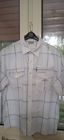 camicia uomo a quadri come da foto  cerniera tasca