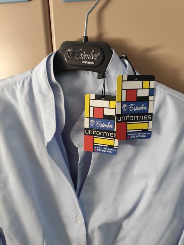 Camisas uniforme mujer Trimber azul