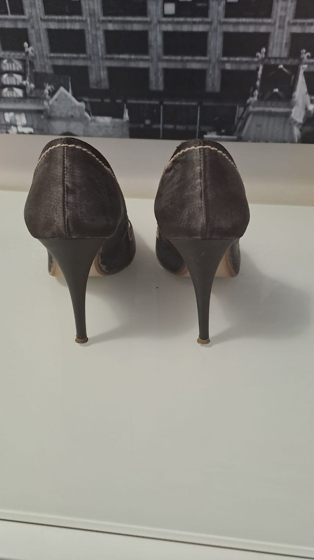 Scarpe donna tacco alto marroni