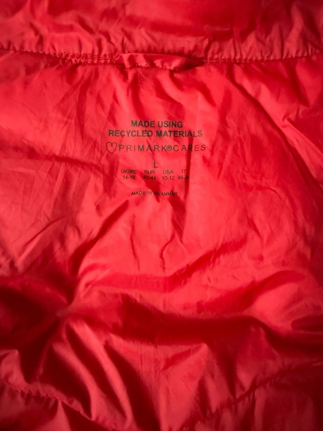 Chaleco Primark rojo - Talla L