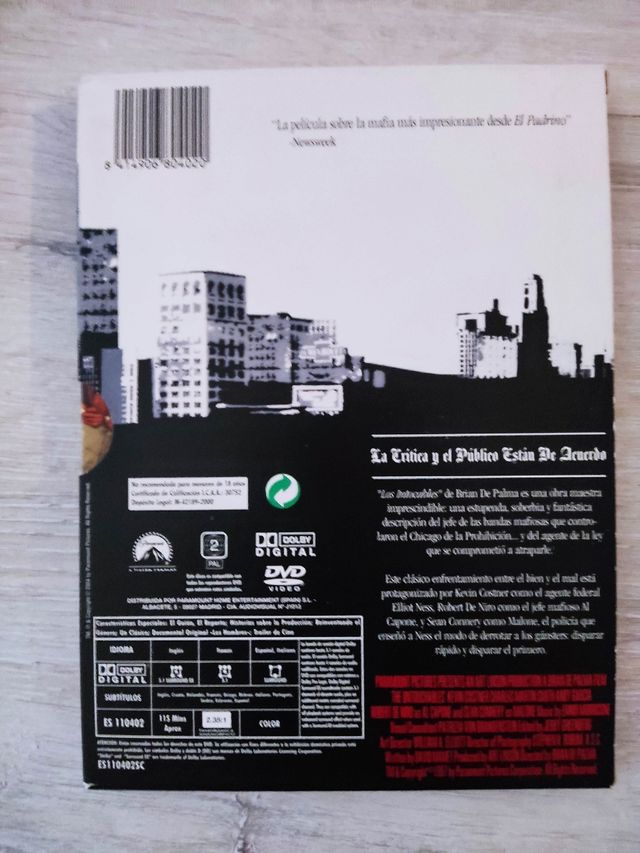 Los Intocables de Elliot Ness Blu-ray Digipack