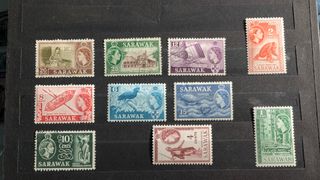 Sarawak: francobolli Queen Elizabeth II