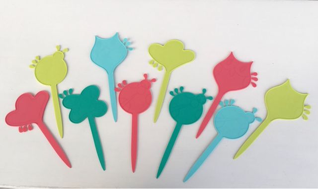 50 marcatori piante colorati