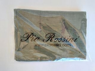 Sciarpa Pia Rossini nuova grande verde, lilla