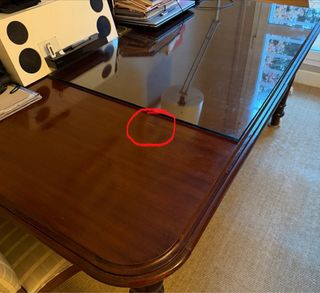 Mesa comedor victoriana madera extensible.