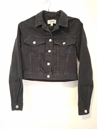 Casaco Jeans Curto Preto