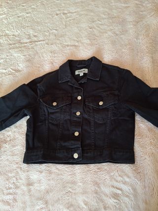 Casaco Jeans Curto Preto