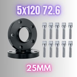 Separadores 16mm 5x120 72.6 Negros