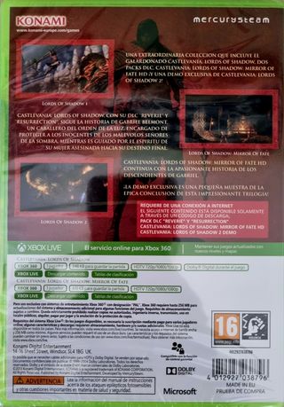 Castlevania Lords of Shadow Collection Xbox 360
