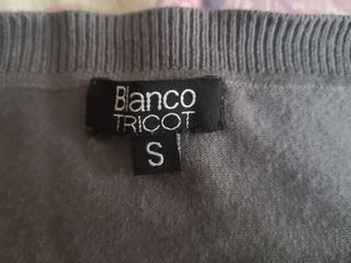 Chaqueta gris leopardo Blanco Tricot - Talla S