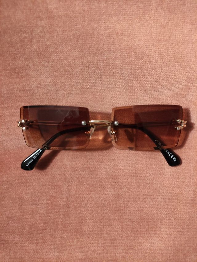 Gafas de sol  marrón dorado