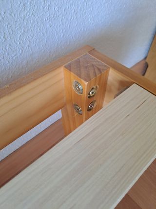 Somier base cama de madera 190 x 135 cm