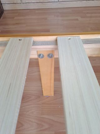Somier base cama de madera 190 x 135 cm