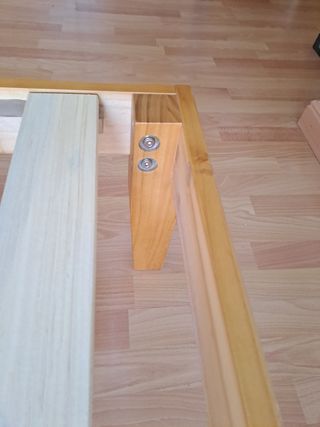 Somier base cama de madera 190 x 135 cm