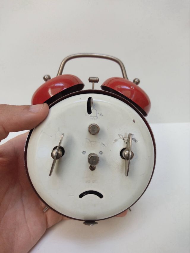 Reloj despertador Elite rojo