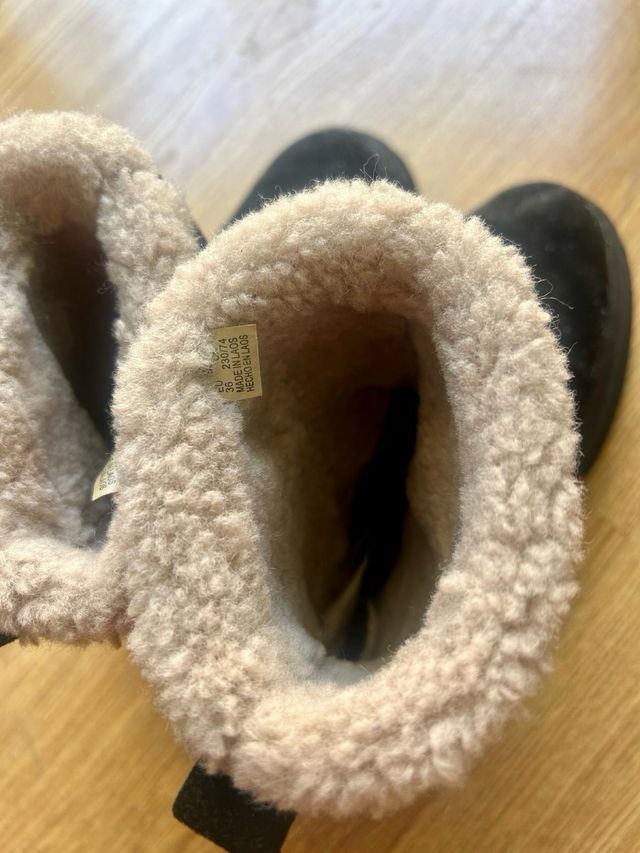 Botines botas Zara niña mujer negros