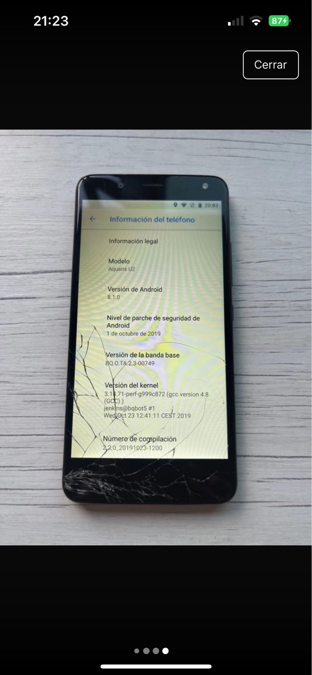 Bq Aquarius U2 - móvil negro