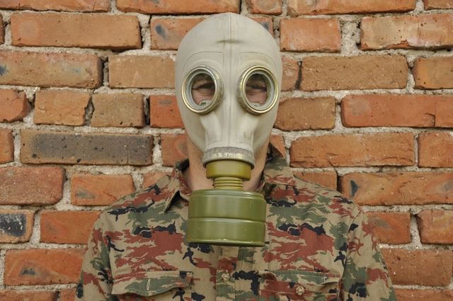 Máscara antigas GP5 Gris URSS