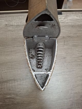 Plancha antigua de carbón