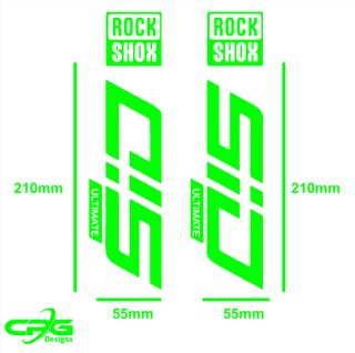 Pegatinas horquilla sid ultimate rock shox