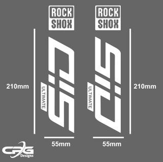 Pegatinas horquilla sid ultimate rock shox
