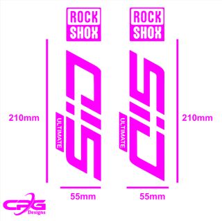 Pegatinas horquilla sid ultimate rock shox